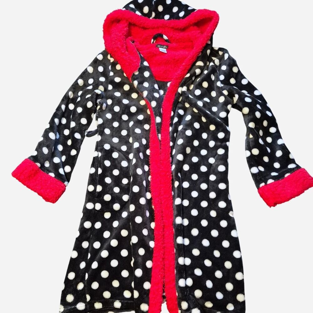 Em & Alfie Women's Polka Dot Robe One Size